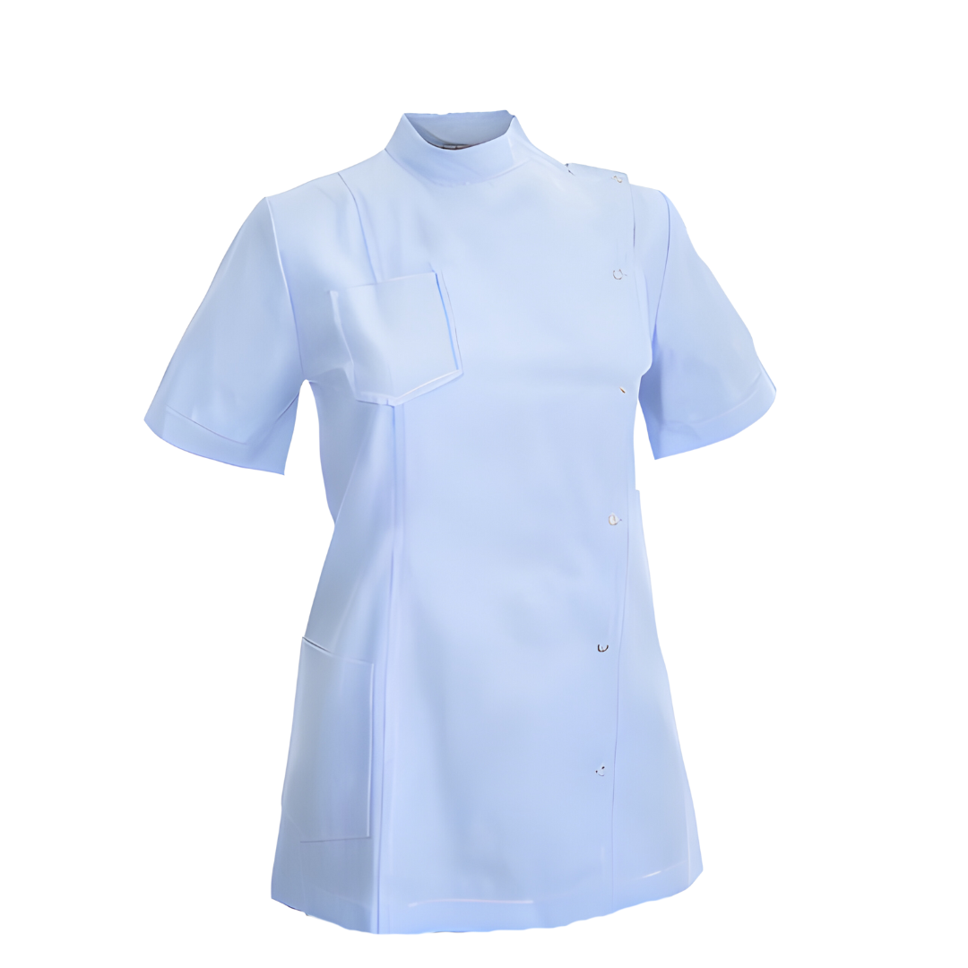 Womens White Short Sleeve Gown