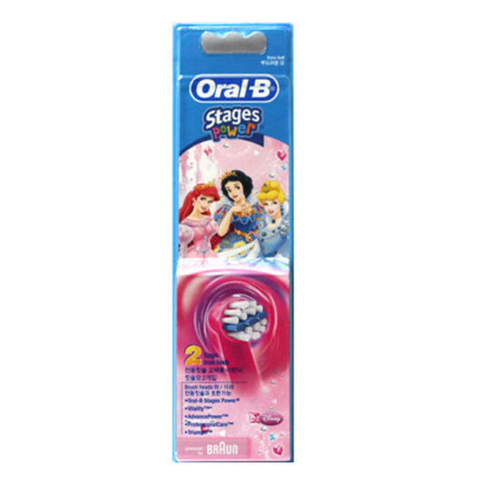 Oral B Stages Power Disney Princess Replacement Brush Heads - Pack of 2