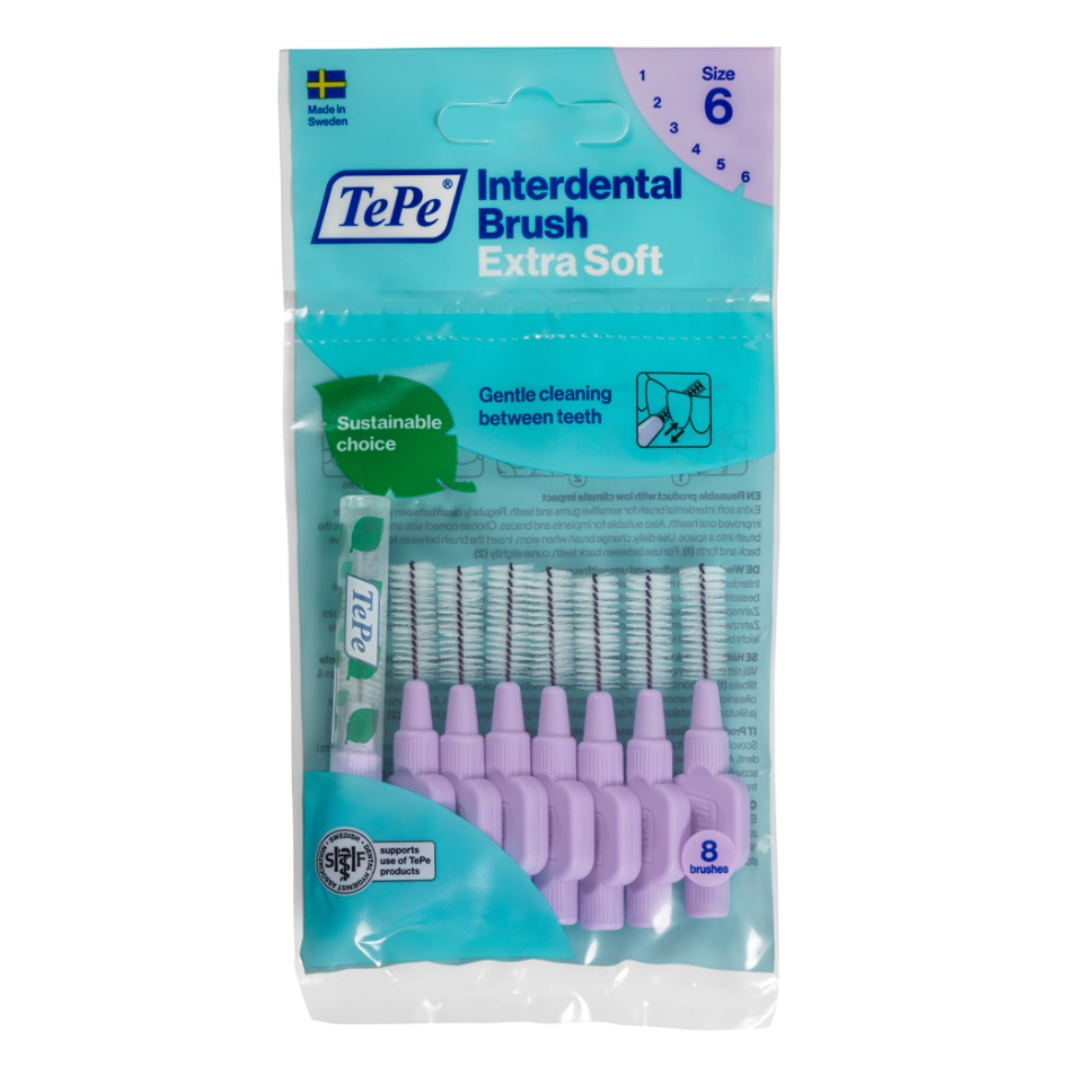 TePe Interdental Brush Purple 1.1mm Pack of 8