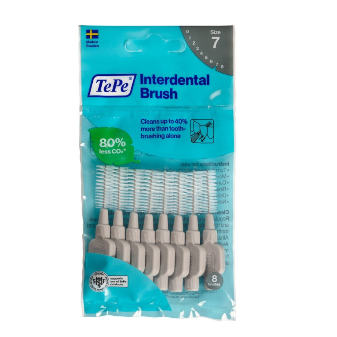 TePe Interdental Brush Grey 1.3mm Pack of 8