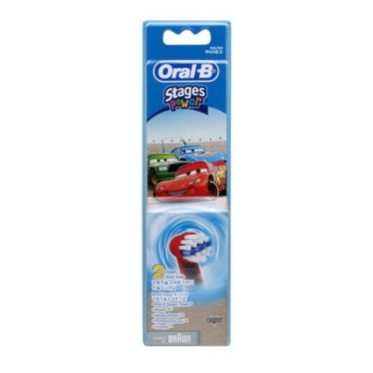 Oral B Stages Power Cars Replacement Brush Heads - Pack of 2
