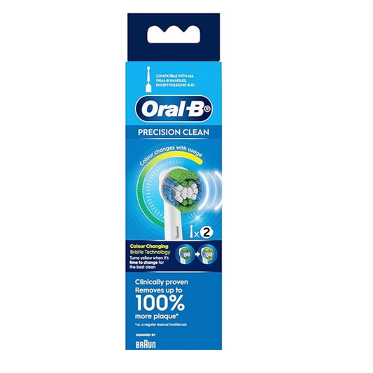 Oral B Precision Clean Replacement Brush Heads - Pack of 2