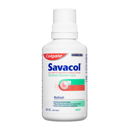 Colgate Savacol Freshmint Antiseptic Mouth and Throat Rinse - 300ml